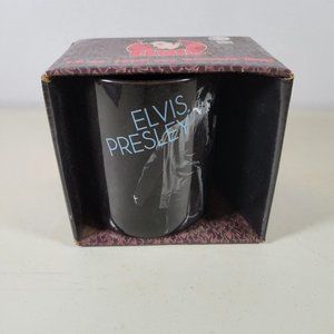Elvis Ceramic Coffee Mug - 12 oz - In Box - Black